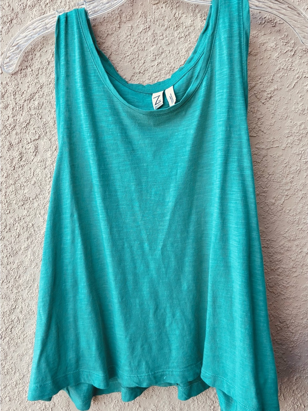Zella Teal Tank Top - Lightweight Women’s Scoop Neck size Large
